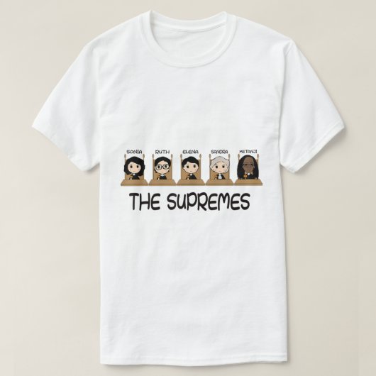 THE SUPREMESケタンジブラウンジャクソンRBGソトメイヤーc Tシャツ (デザイン正面)
