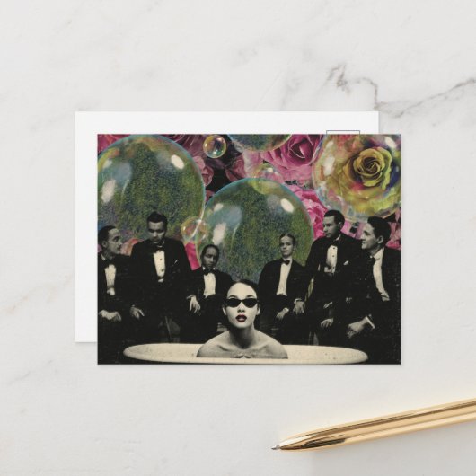 The Surreal Bathtub Viewers Collage ポストカード (正面/裏面インサイチュ)