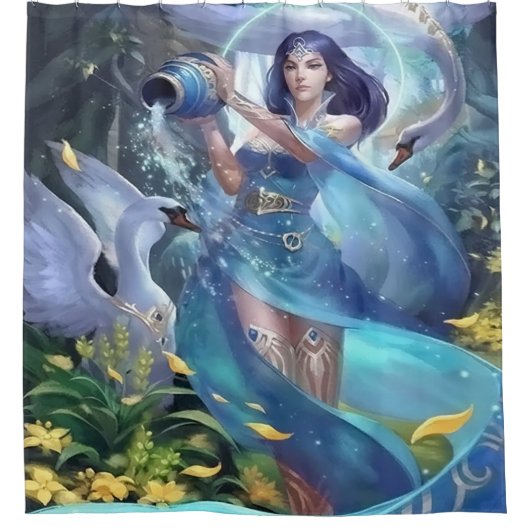 The Swan Enchantress シャワーカーテン (正面)