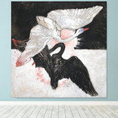 The Swan, Group IX, No.2 by Hilma af Klint キャンバスプリント (インサイチュ (ウッドフロア))