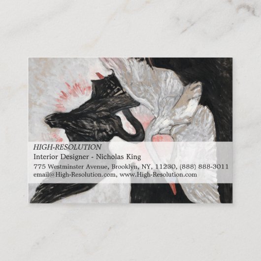 The Swan, Group IX, No.2 by Hilma af Klint 名刺 (裏面)