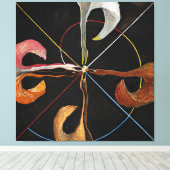 The Swan, Group IX, No.7 by Hilma af Klint キャンバスプリント (インサイチュ (ウッドフロア))