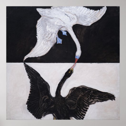 The Swan No.1, Group IX SUW, Hilma af Klint ポスター (正面)