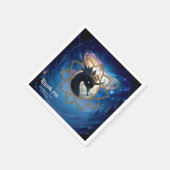 The Swan Who Guards the Moon.  スタンダードカクテルナプキン (角)