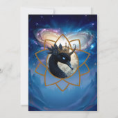 The Swan Who Guards the Moon.   招待状 (裏面)