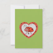 The Sweet Little Ladybug & Heart Card  サンキューカード (裏面)