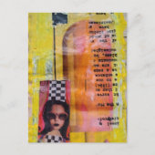 The Sweet Treat Mixed Media Collage ポストカード (正面)