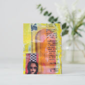 The Sweet Treat Mixed Media Collage ポストカード (スタンド正面)