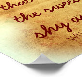 The Sweetest Flower - William Wordsworth引用文 ポスター (角)