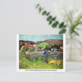 The Swineherd By Eugene Henri Paul Gauguin ポストカード (スタンド正面)