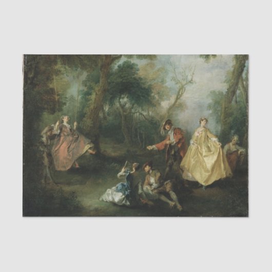 The Swing by Nicolas Lancret 薄葉紙 (正面)