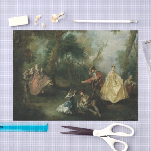 The Swing by Nicolas Lancret 薄葉紙 (クラフト)