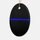 The Symbolic Thin Blue Line Statement セラミックオーナメント (左)