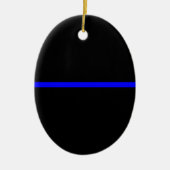 The Symbolic Thin Blue Line Statement セラミックオーナメント (正面)