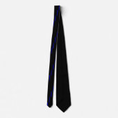 The Symbolic Thin Blue Line Vertical ネクタイ (裏面)