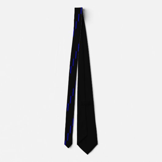 The Symbolic Thin Blue Line Vertical ネクタイ (裏面)