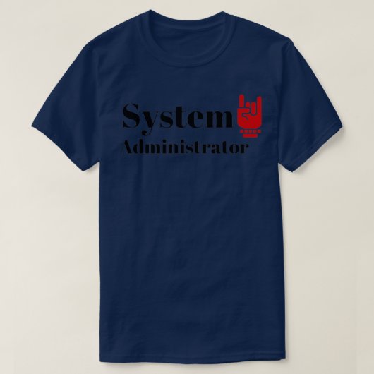 The System Administrator 1 Tシャツ (デザイン正面)