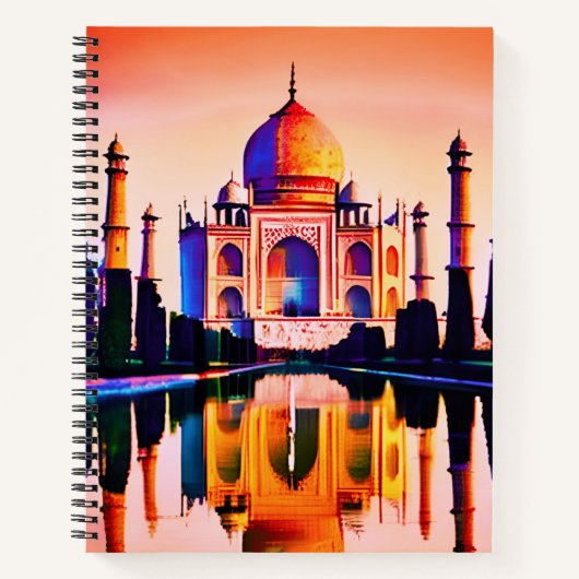 The Taj Mahal Against a Sunset Sky Journal ノートブック (正面)