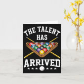 The Talent Has Arrived Funny Billiards Ol Player  カード (黄色い花)