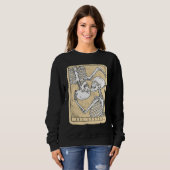 The  Tarot Card  Vintage Astrology Goth Valentine  スウェットシャツ (正面フル)