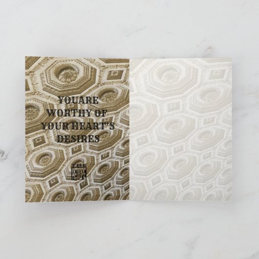 The Tastemaker Salutation Card (Blank Inside) カード (内部)