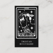 The Tattoo Artist Tarot Black  名刺 (正面)