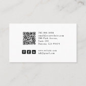 The Tattoo Artist Tarot Business Card 名刺 (裏面)