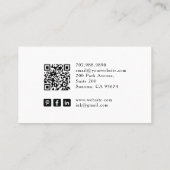 The Tattoo Artist Tarot Business Card 名刺 (裏面)