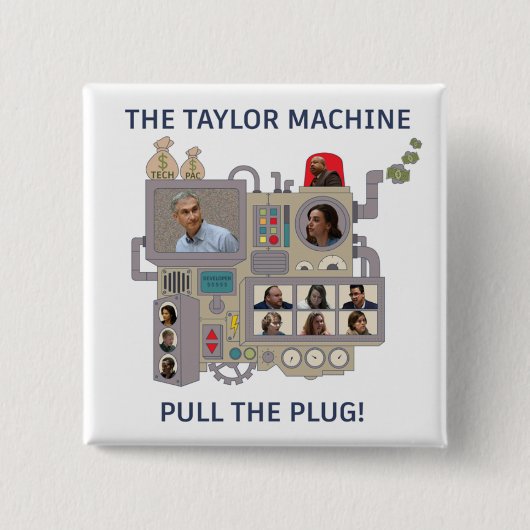 The Taylor Machine 缶バッジ (正面)