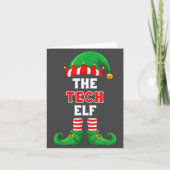 The Tech Elf Shirt Christmas For It Guy Tech Suprt カード (正面)