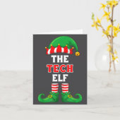 The Tech Elf Shirt Christmas For It Guy Tech Suprt カード (黄色い花)
