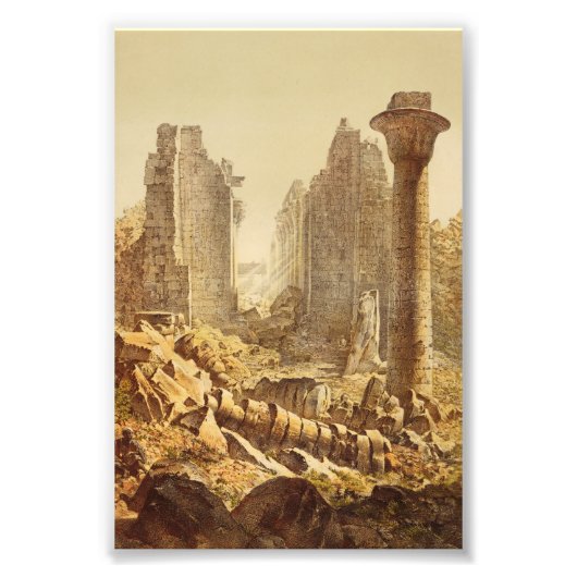 The Temple of Karnak in Egypt フォトプリント (正面)