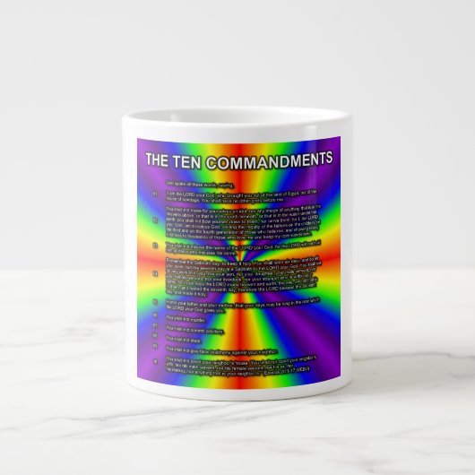 The Ten Commandments Mug ジャンボコーヒーマグカップ (正面)