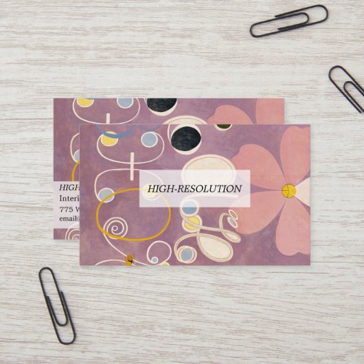 The Ten Largest, Group IV, No.5 by Hilma af Klint 名刺 (正面/裏面インサイチュ)