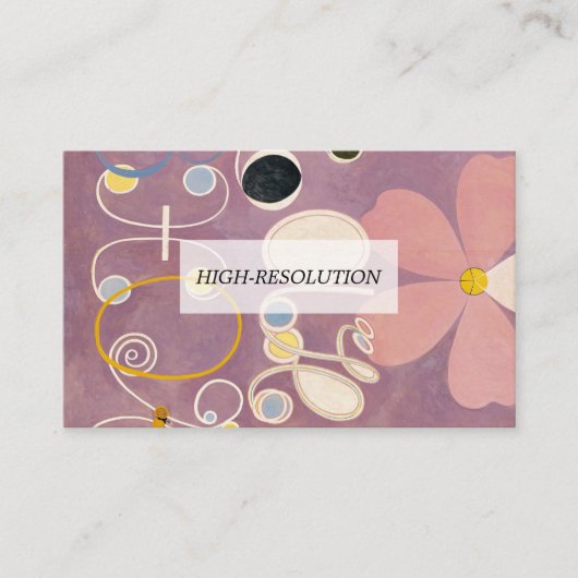 The Ten Largest, Group IV, No.5 by Hilma af Klint 名刺 (正面)