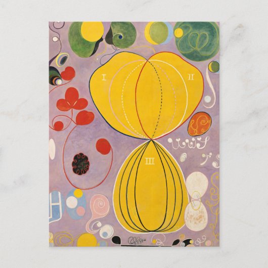 The Ten Largest, Group IV, No.7 by Hilma af Klint ポストカード (正面)