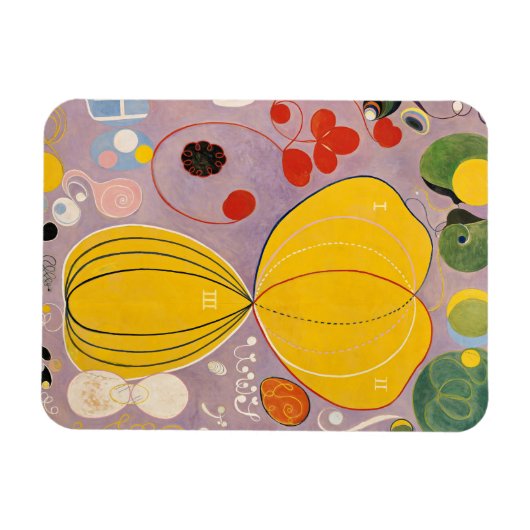 The Ten Largest, Group IV, No.7 by Hilma af Klint マグネット (横)