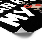 The Ten Pin Can Kiss My - Funny Donkey - Bowlers B ポスター (角)