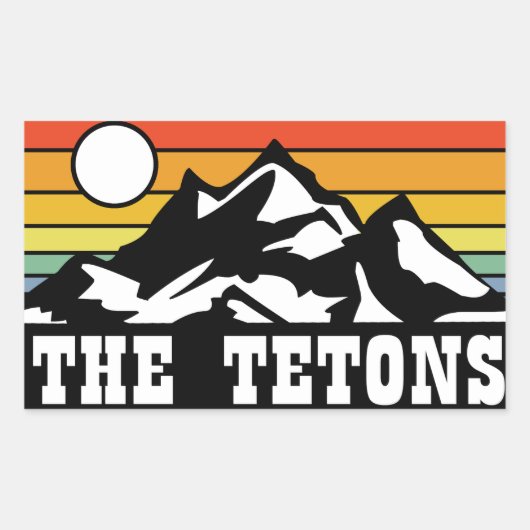 The Tetons 長方形シール (正面)