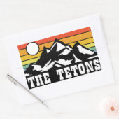 The Tetons 長方形シール (封筒)