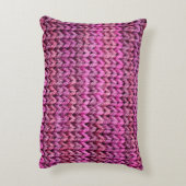 the texture of the knitted fabric with striped pat アクセントクッション (裏面(縦))