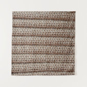 the texture of the plain knitted fabric , brown タペストリー (正面)