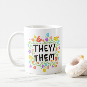 THE/THESが虹のフローラリース コーヒーマグカップ