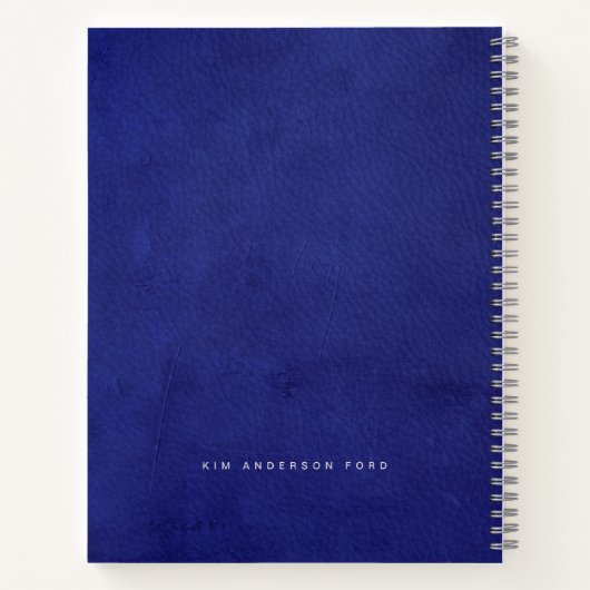 The Thesis | Indigo Leather & Silver Graduation ノートブック (裏面)