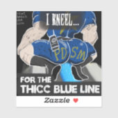 「The Thicc Blue Line」ステッカー シール (シート)