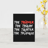 The Thicker Thighs Tighter Triangle Bjj Jiu Jitsu  カード (黄色い花)