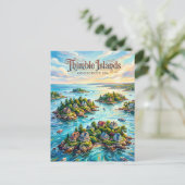 The Thimble Islands Connecticut ポストカード (スタンド正面)