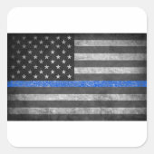 The Thin Blue Line  スクエアシール (正面)