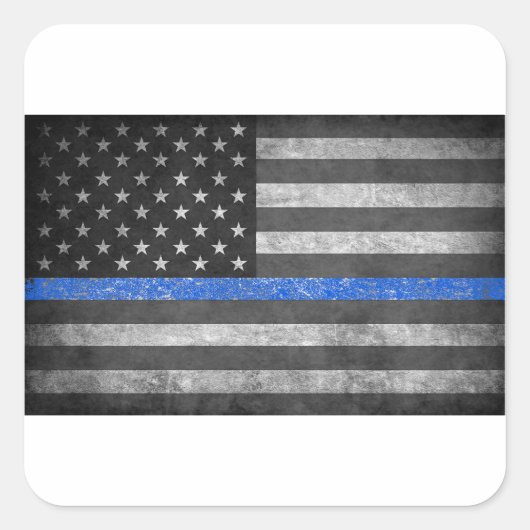 The Thin Blue Line  スクエアシール (正面)
