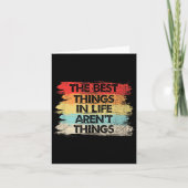 The Things In Life Aren't Things Motivational Quot カード (正面)